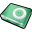 iPod Shuffle Pale Green Icon 32x32 png